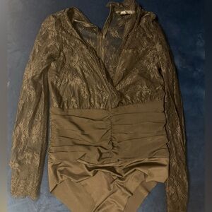 Zara Black Lace Bodysuit